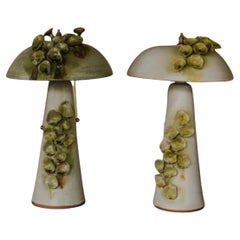 Set of 2 Mushroom Lamps by Casa Alfarera