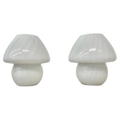 Set di 2 lampade da tavolo a fungo, anni '70