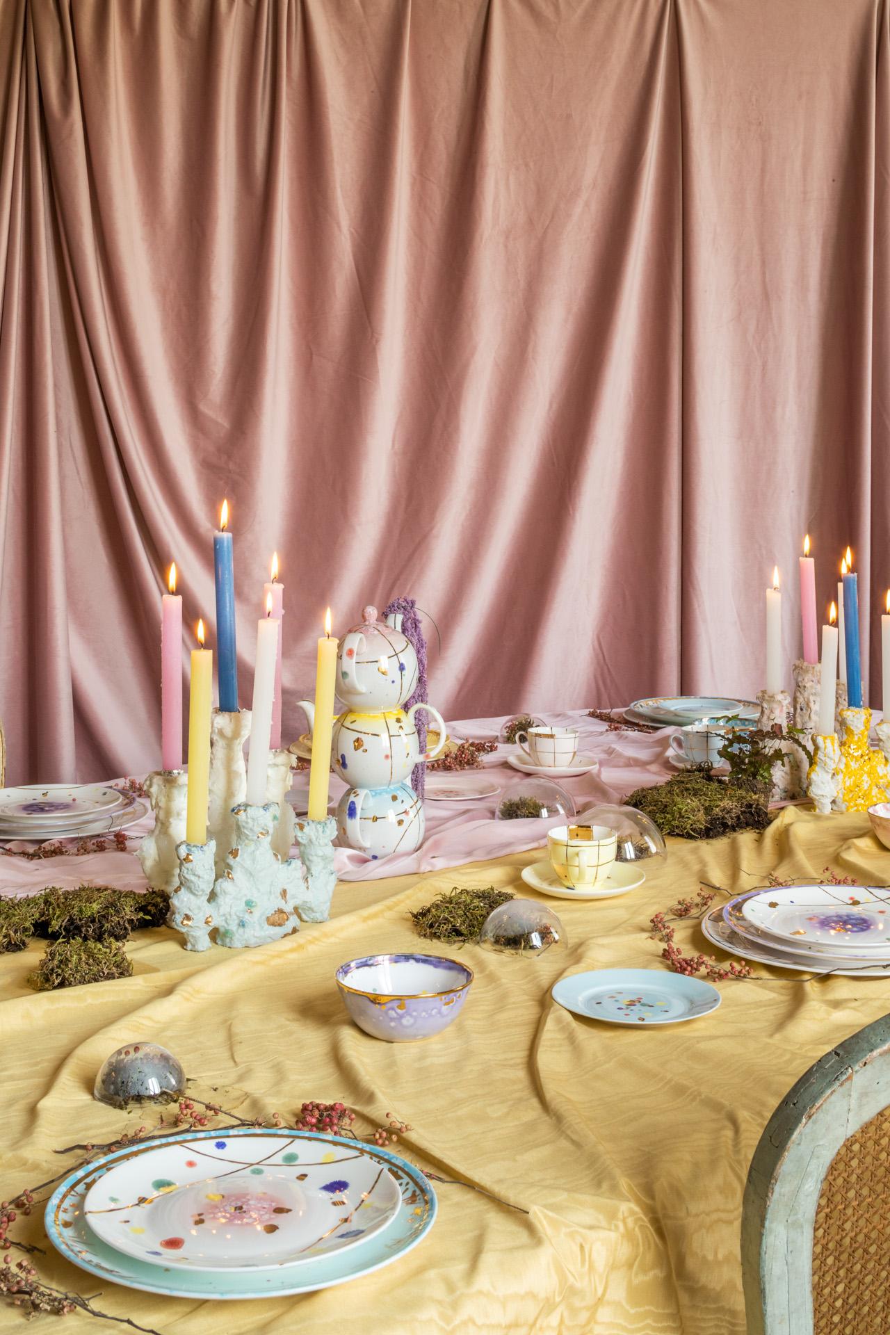 italien Ensemble de 2 assiettes à soupe de Naples en vente