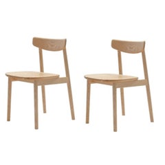 Set di 2 sedie Klee in Oak naturale 1 di Sebastian Herkner