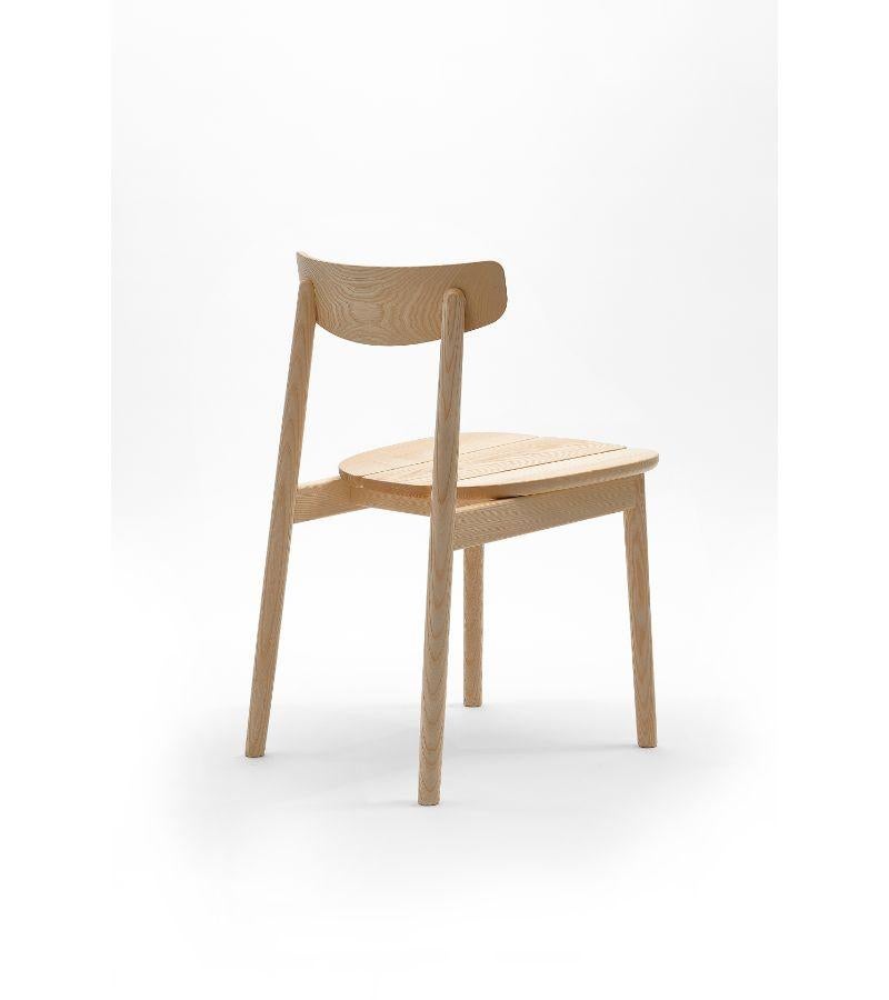 French Set of 2 Natural Oak Klee Chairs 1 by Sebastian Herkner For Sale