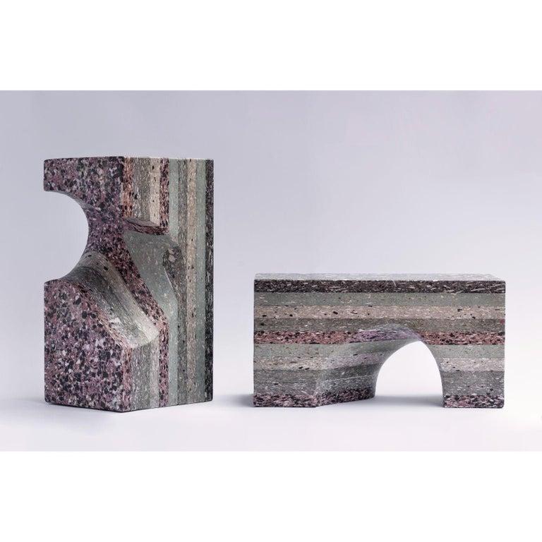 Set of 2 nestep by DMNTS Design
Dimensions: 20 x 40 x 20 cm (each piece)
Materials: Recycled fibre-glass and expanded plastic boards
One of a kind.

 

NESTEP, is based on the reuse of manufacturing scraps from Italian company Gees
