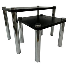 Ensemble de 2 tables gigognes, années 1970