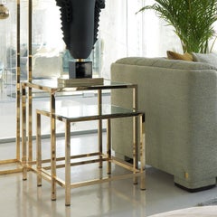 Set of 2 Nesting Tables with Mirror