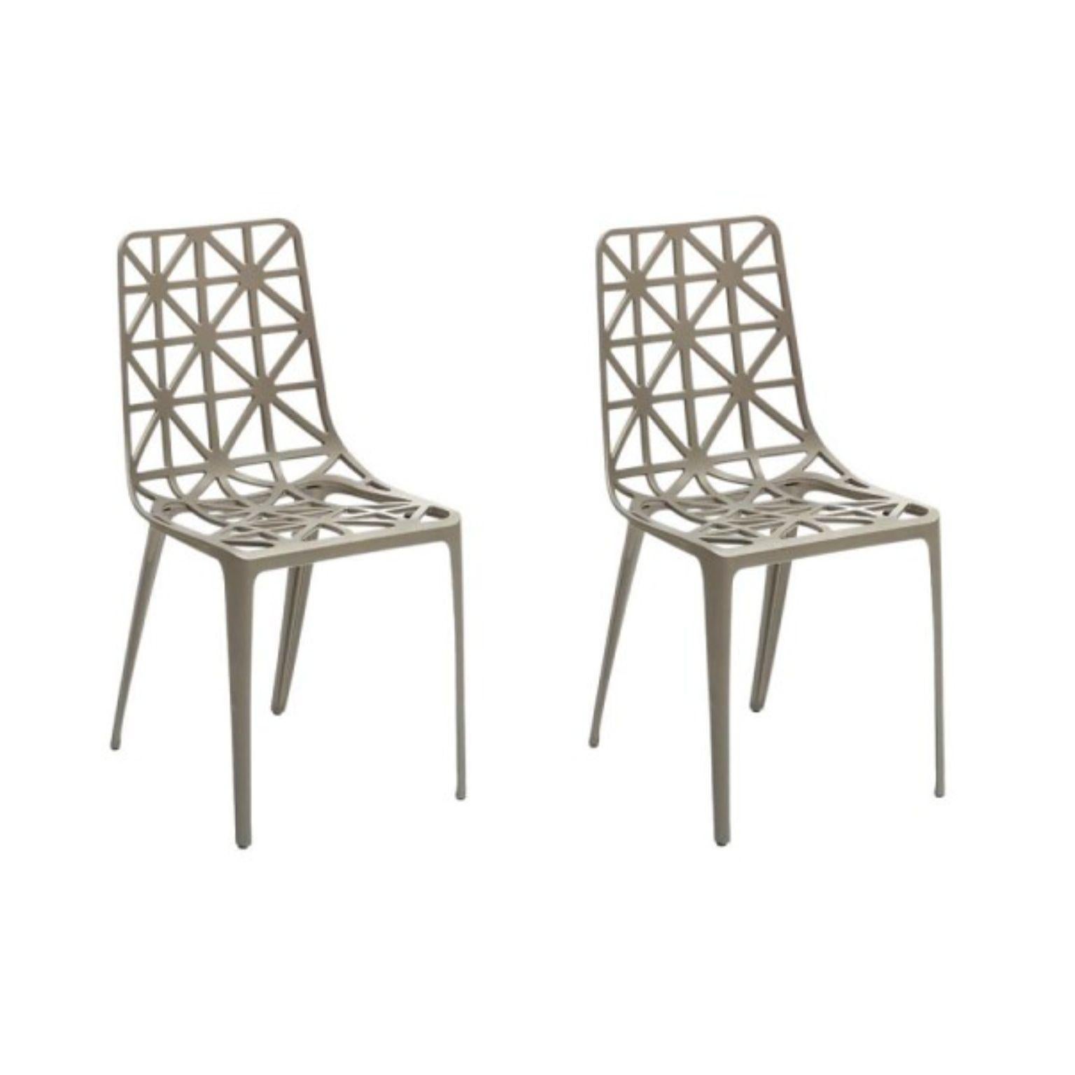 New eiffel tower chair by Alain Moatti
Materials: Structure in epoxy lacquered cast aluminum (suitable for outdoor and indoor)
Dimensions: D 41 x W 44 x H 88 cm
Available colors: Eiffel Tower, black, white, or aluminum, and red (indoor