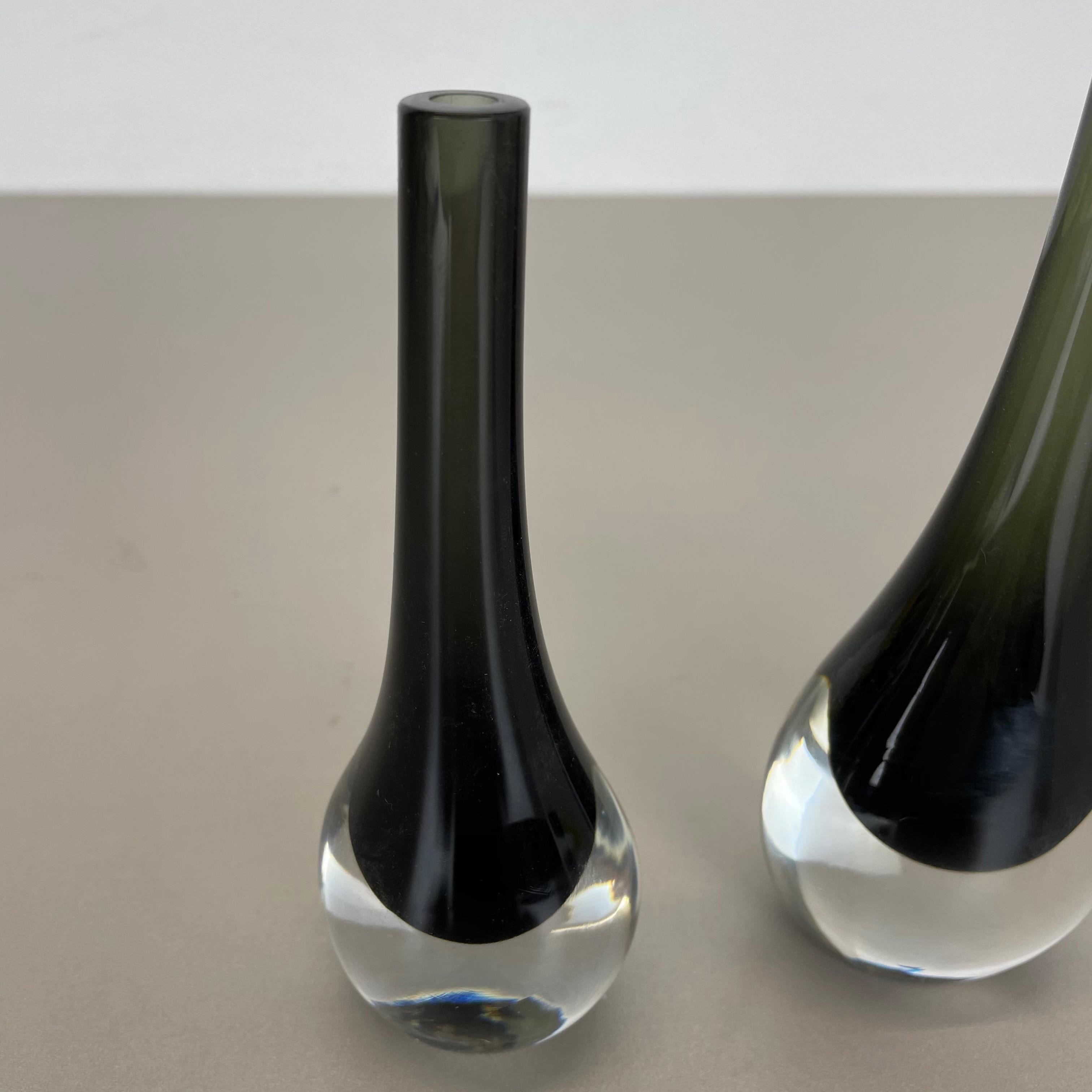 Set of 2 New Old Stock Murano Opaline Glass by Antonio da Ros, Cenedese, 1960s In Excellent Condition For Sale In Kirchlengern, DE