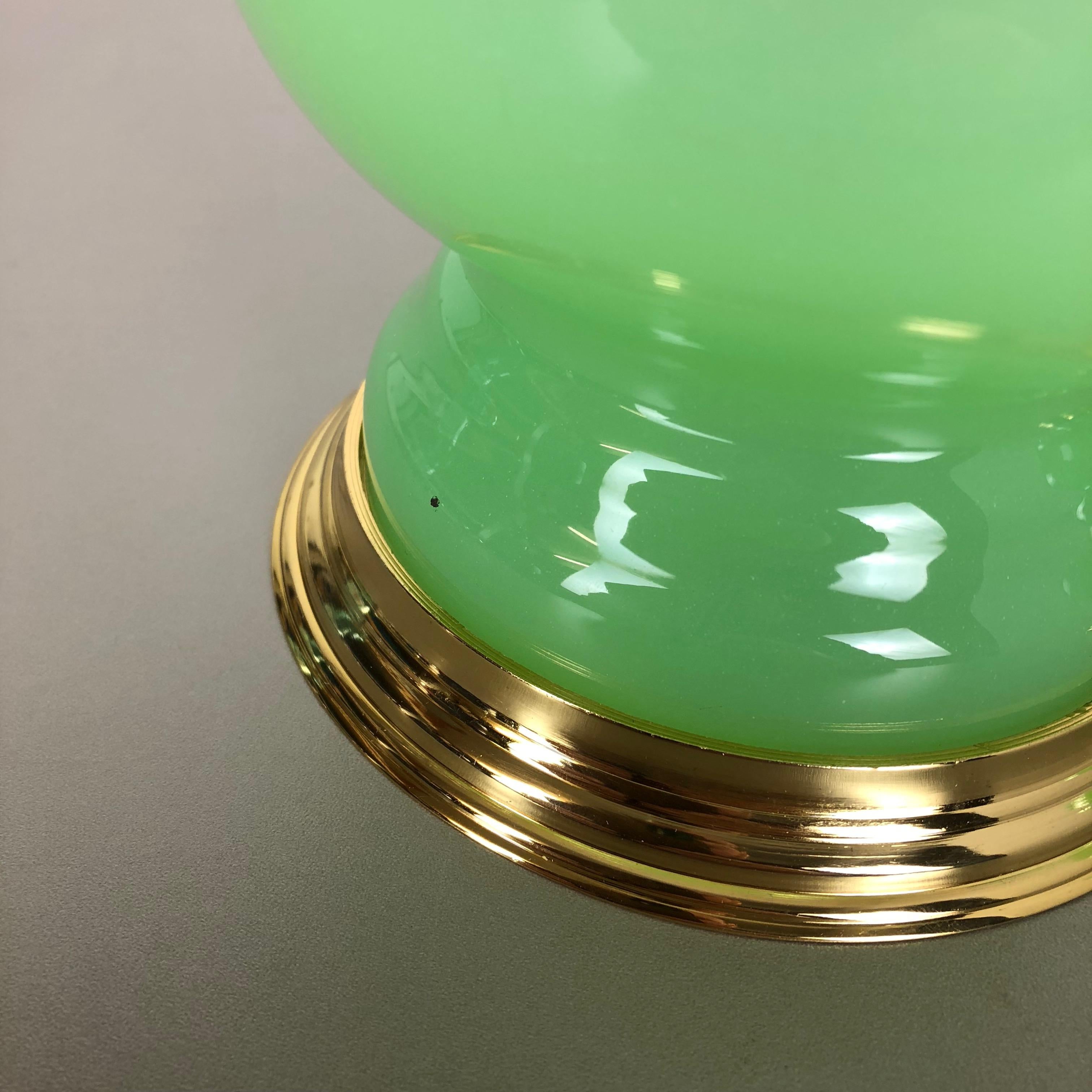 Set of 2 New Old Stock, Opaline Murano Glass Table Light Cenedese Vetri, Italy 6