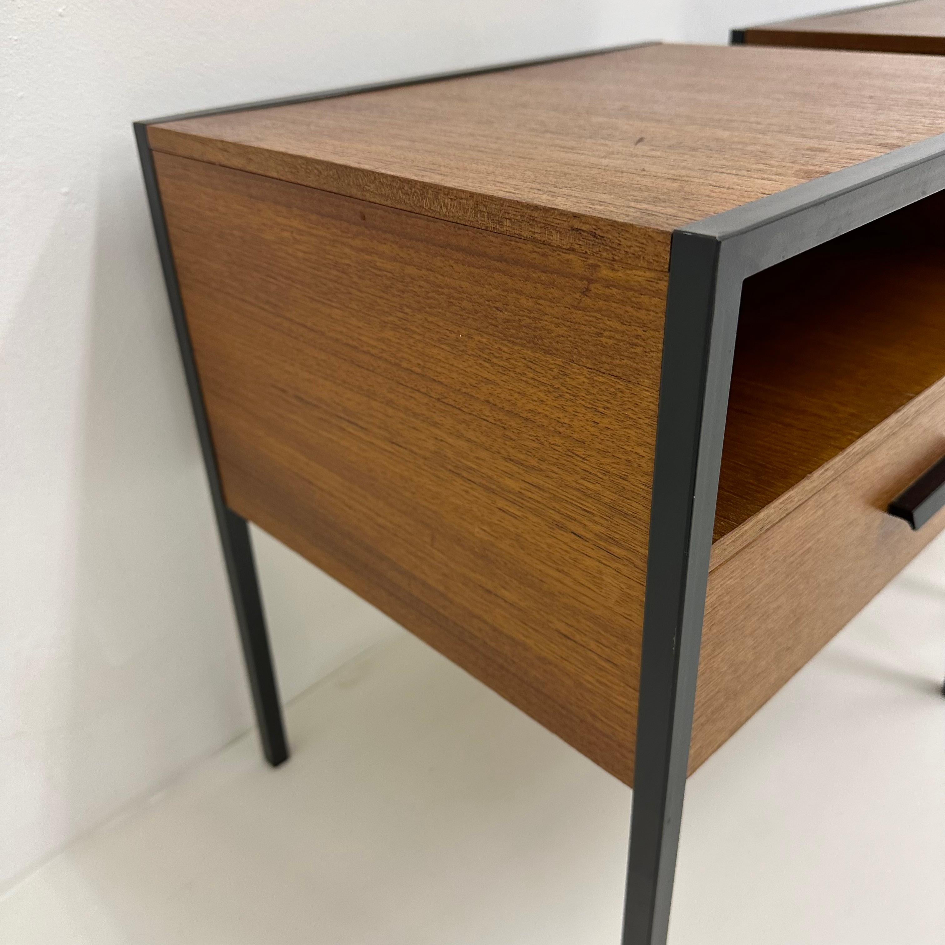 Ensemble de 2 tables de nuit par André Cordemeyer pour Auping , 1960's 10