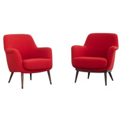 Set of 2 Nino Zoncada Armchairs, Cassina, Model 1102 and 1102