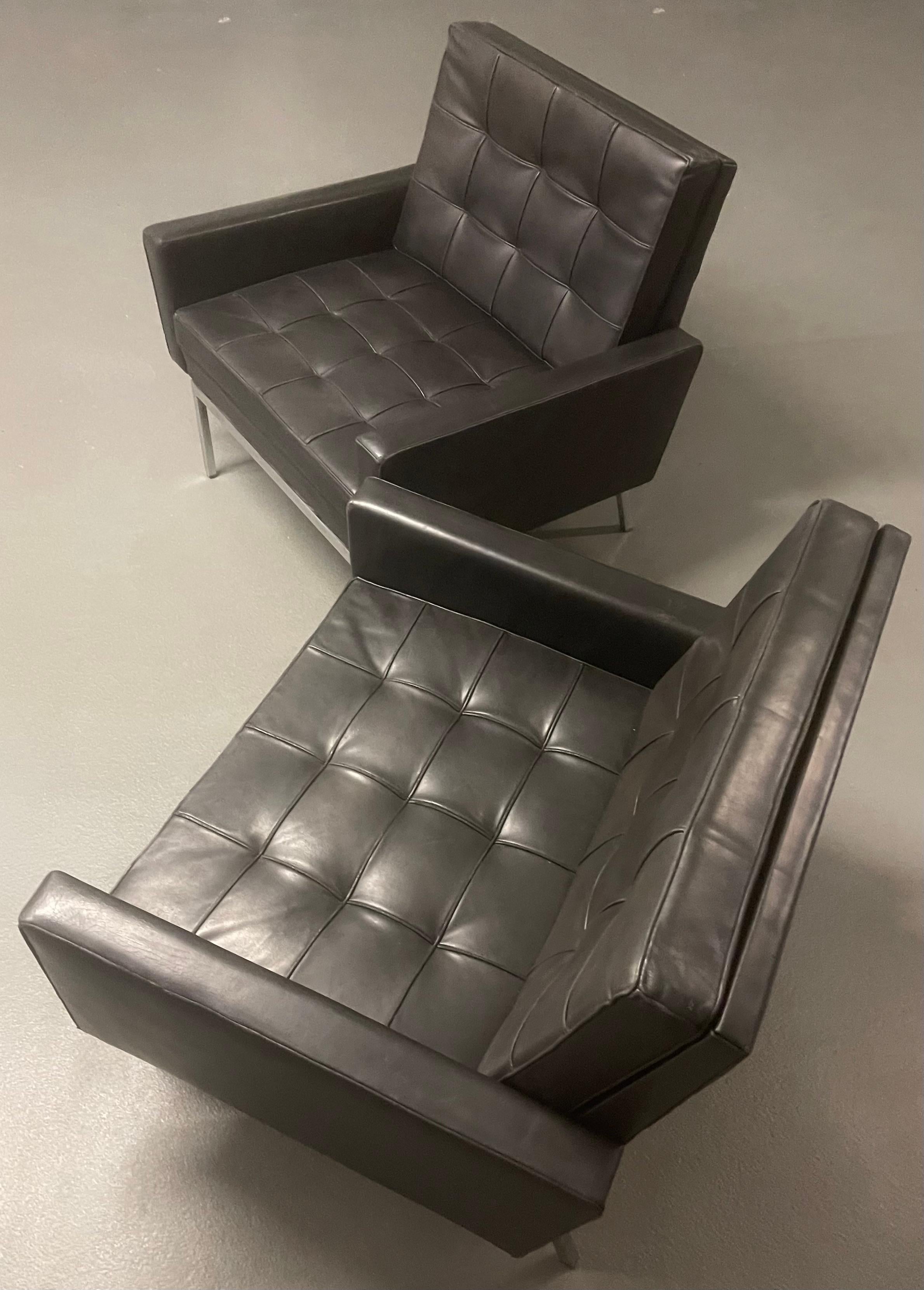 set of 2 no. 65a lounge chairs by knoll international In Fair Condition In Munich, DE