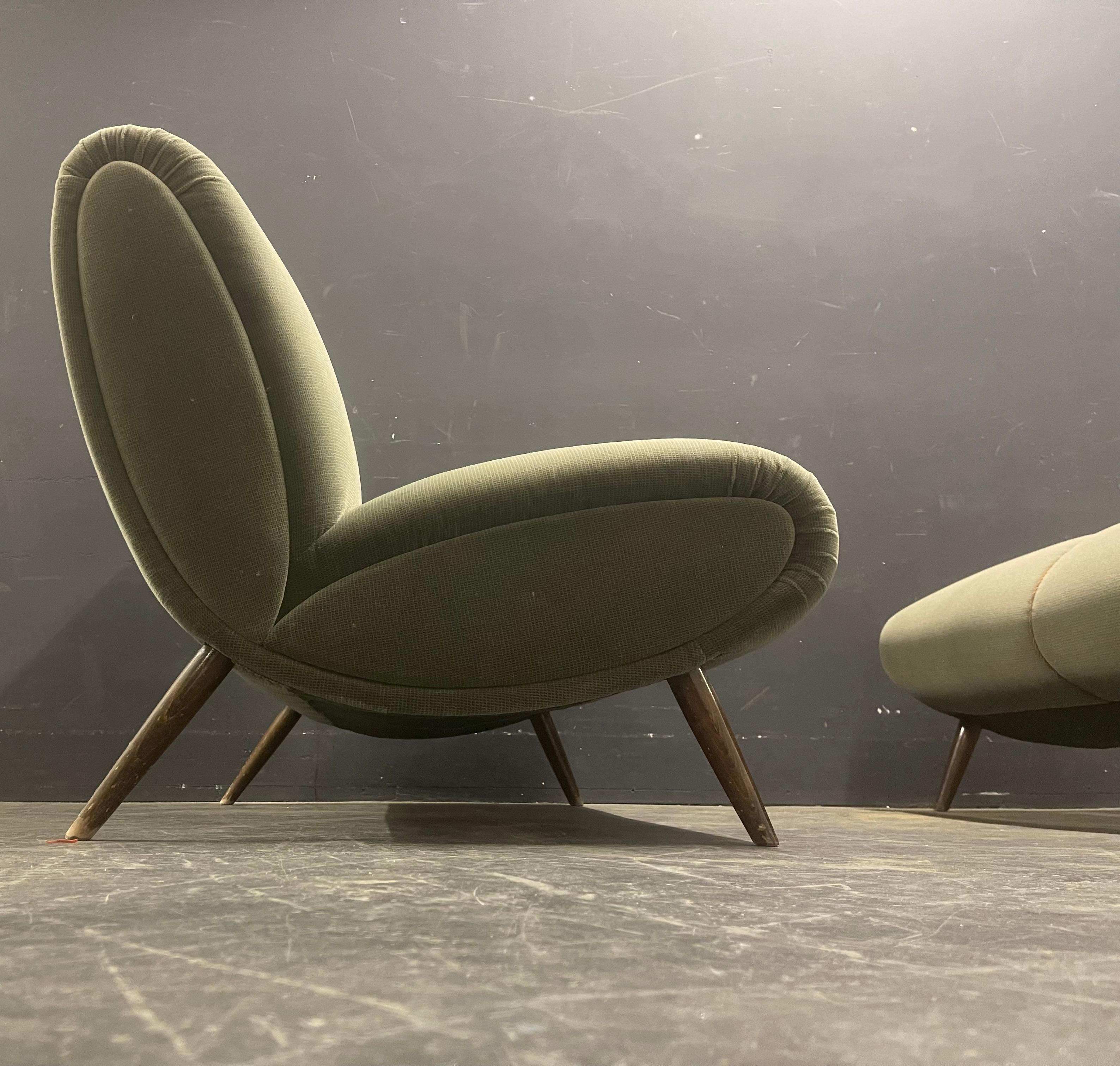 set of 2 norman bel geddes sofas For Sale 3