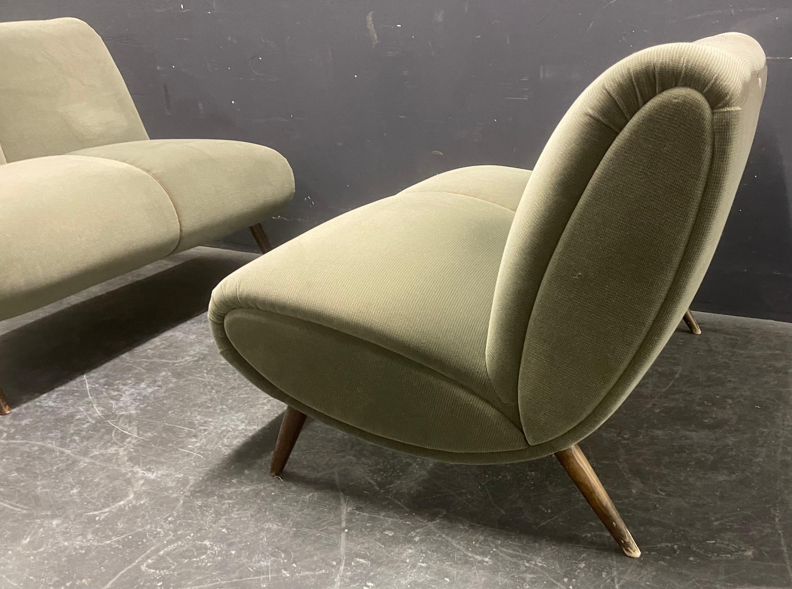 set of 2 norman bel geddes sofas For Sale 6