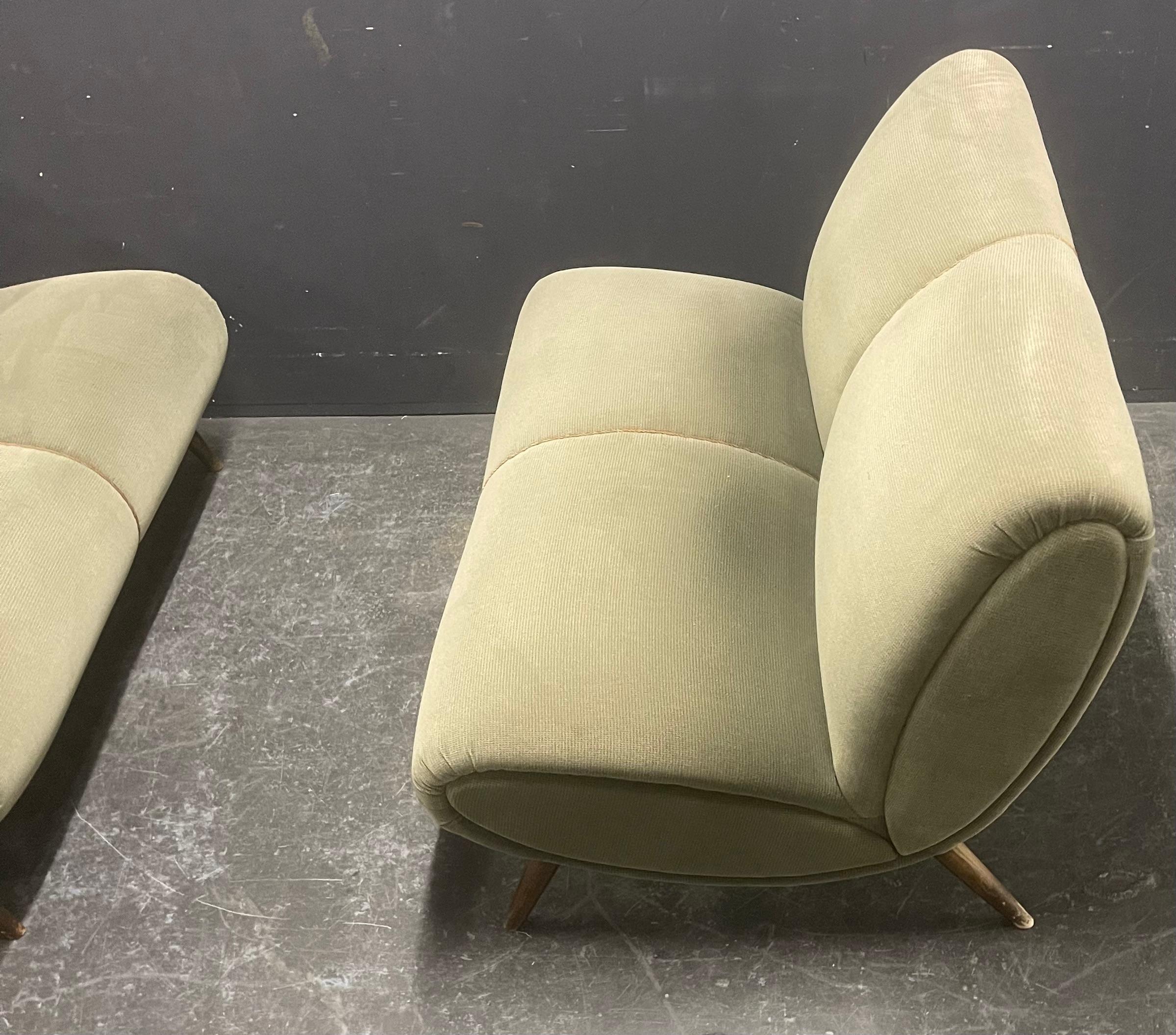 set of 2 norman bel geddes sofas For Sale 7