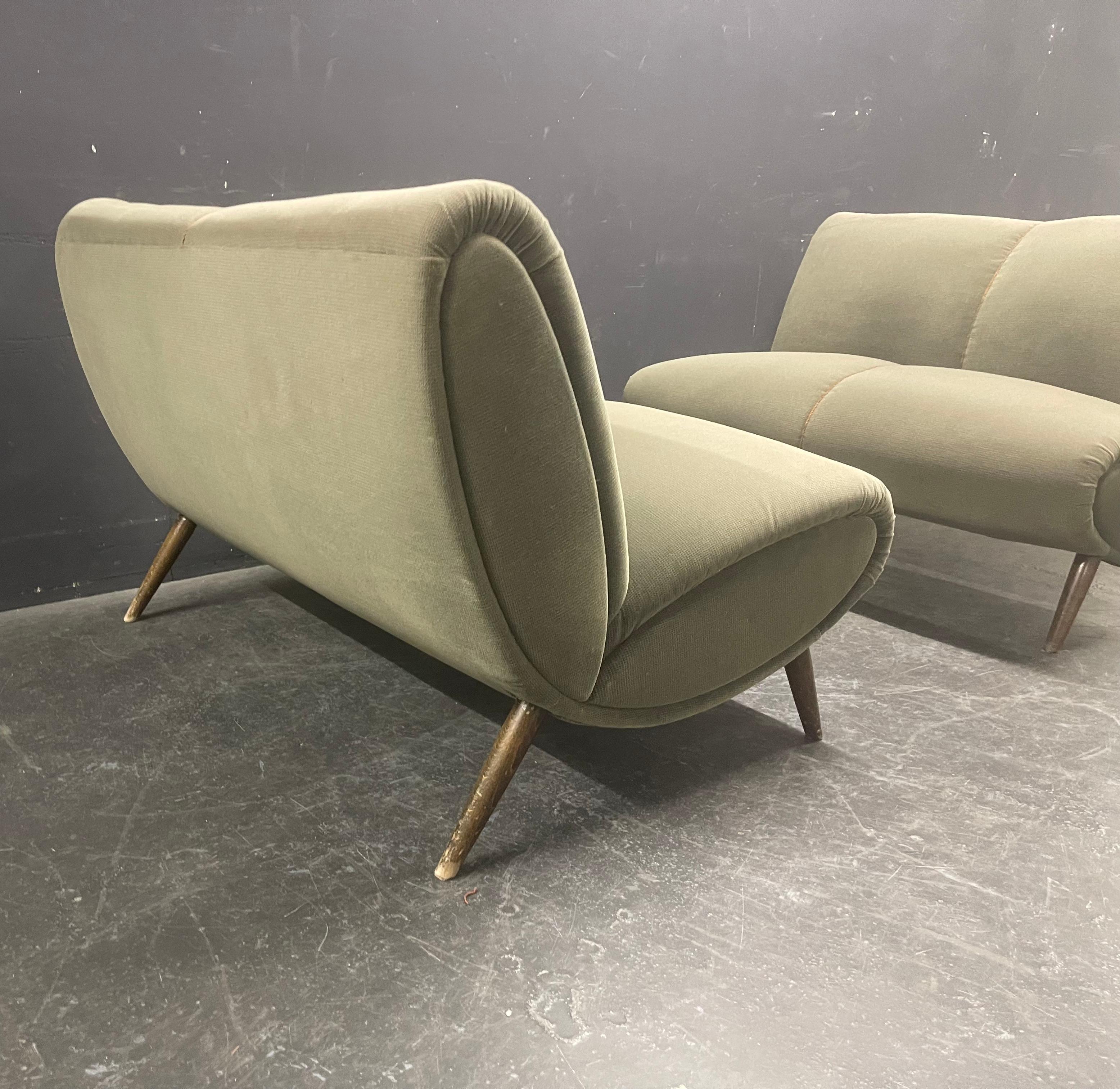 set of 2 norman bel geddes sofas For Sale 8