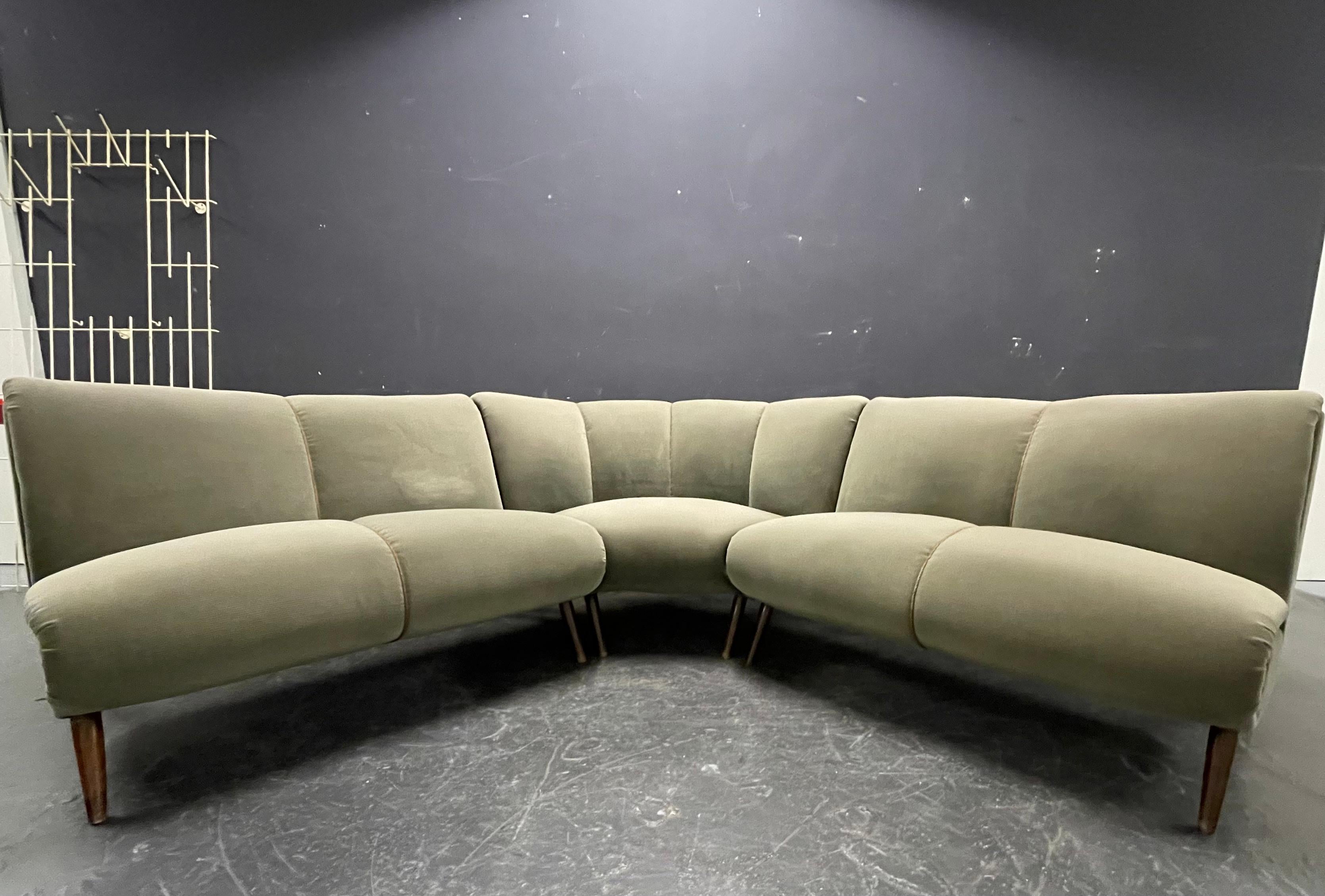 set of 2 norman bel geddes sofas For Sale 9