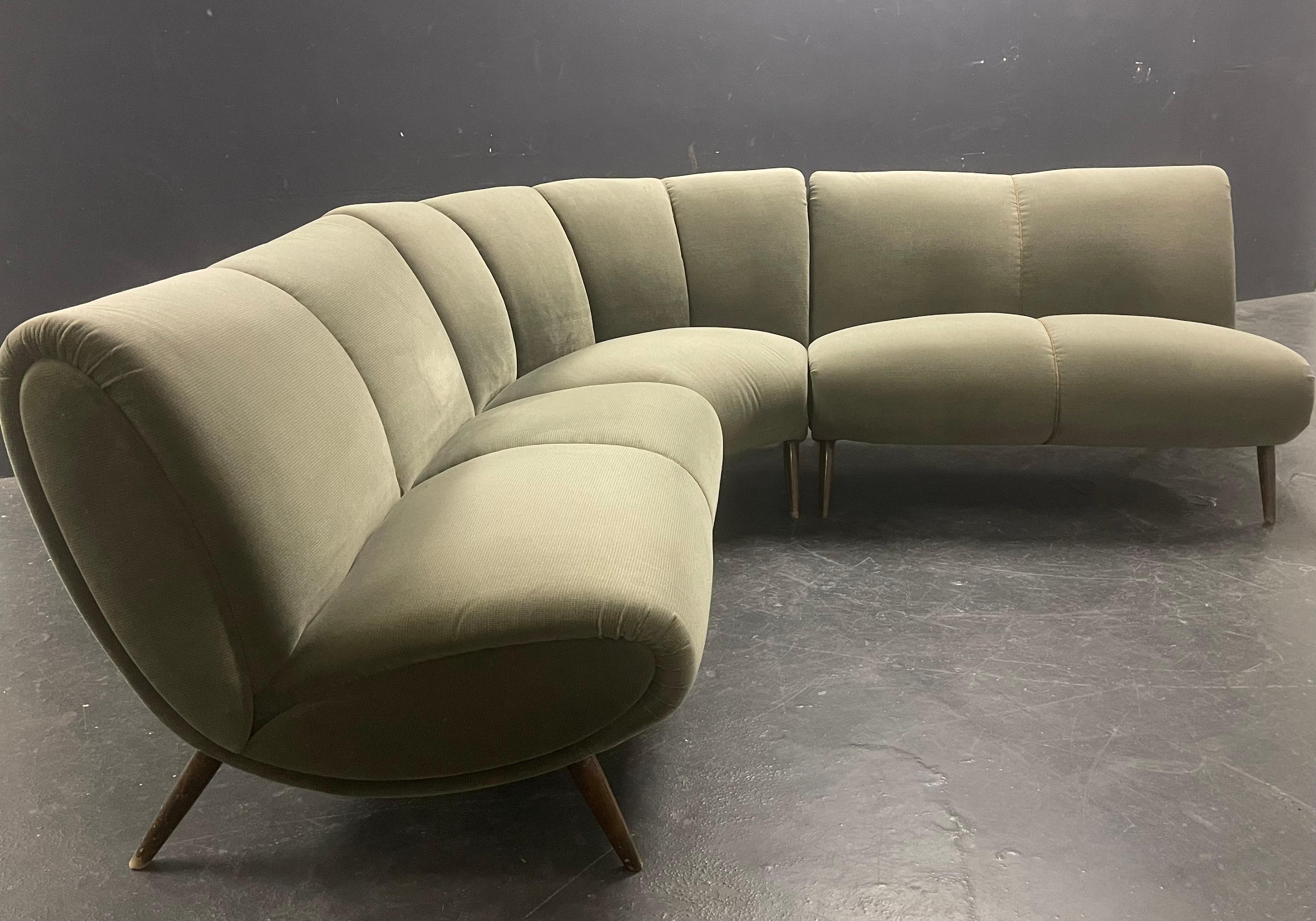 set of 2 norman bel geddes sofas For Sale 10
