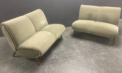 set of 2 norman bel geddes sofas