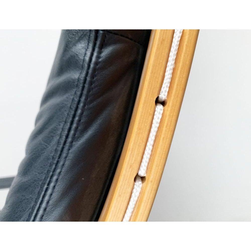 20ième siècle Ensemble de 2 chaises longues norvégiennes en cuir Siesta avec pouf, Ingmar Relling, années 60 en vente