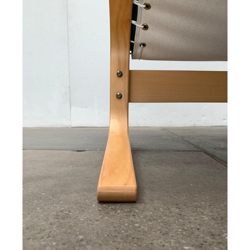 Ensemble de 2 chaises longues norvégiennes en cuir Siesta avec pouf, Ingmar Relling, années 60 en vente 2