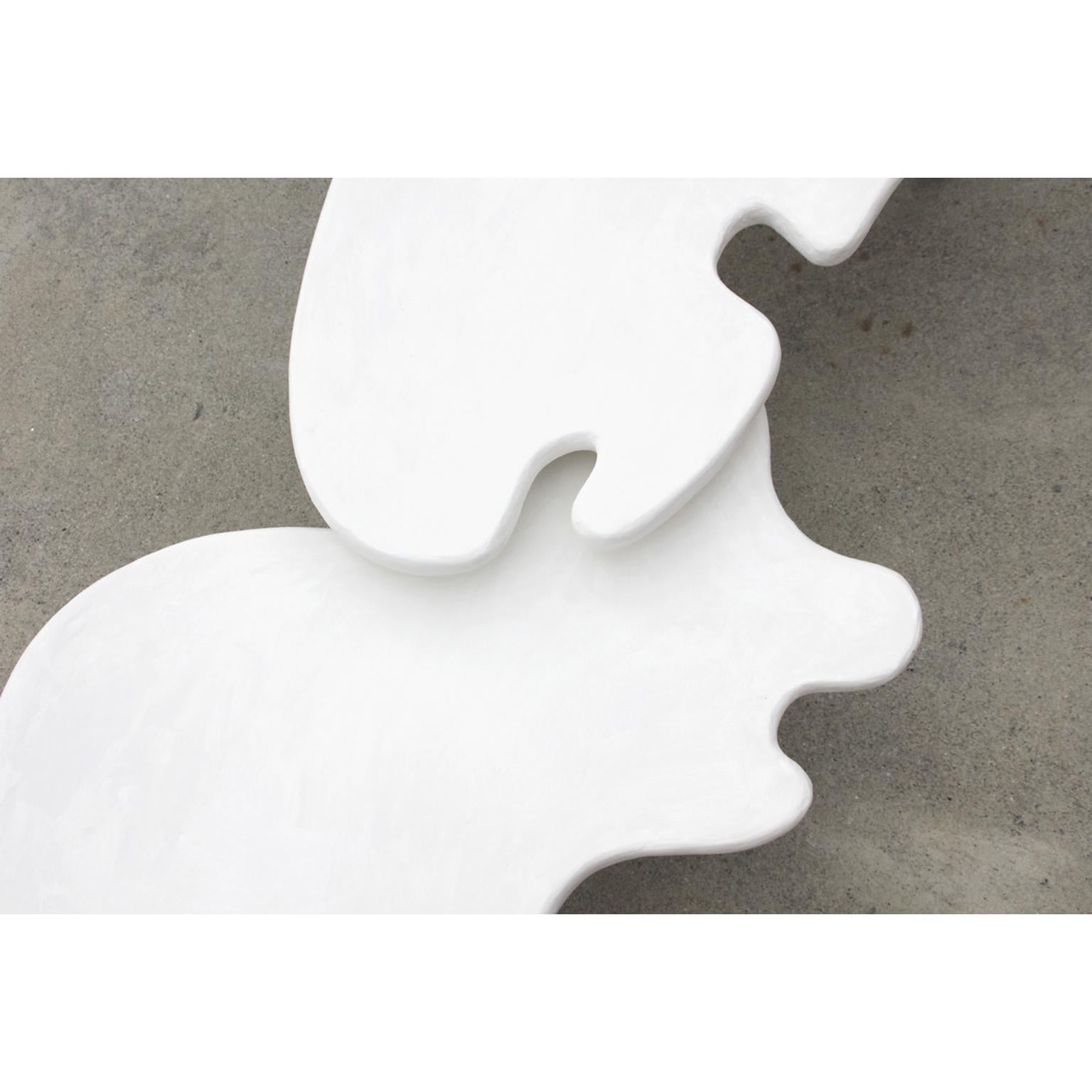 Latvian Set Of 2 Nudibranch Coffee Tables in Plaster, Wood & Paint by Dace Sūna For Sale