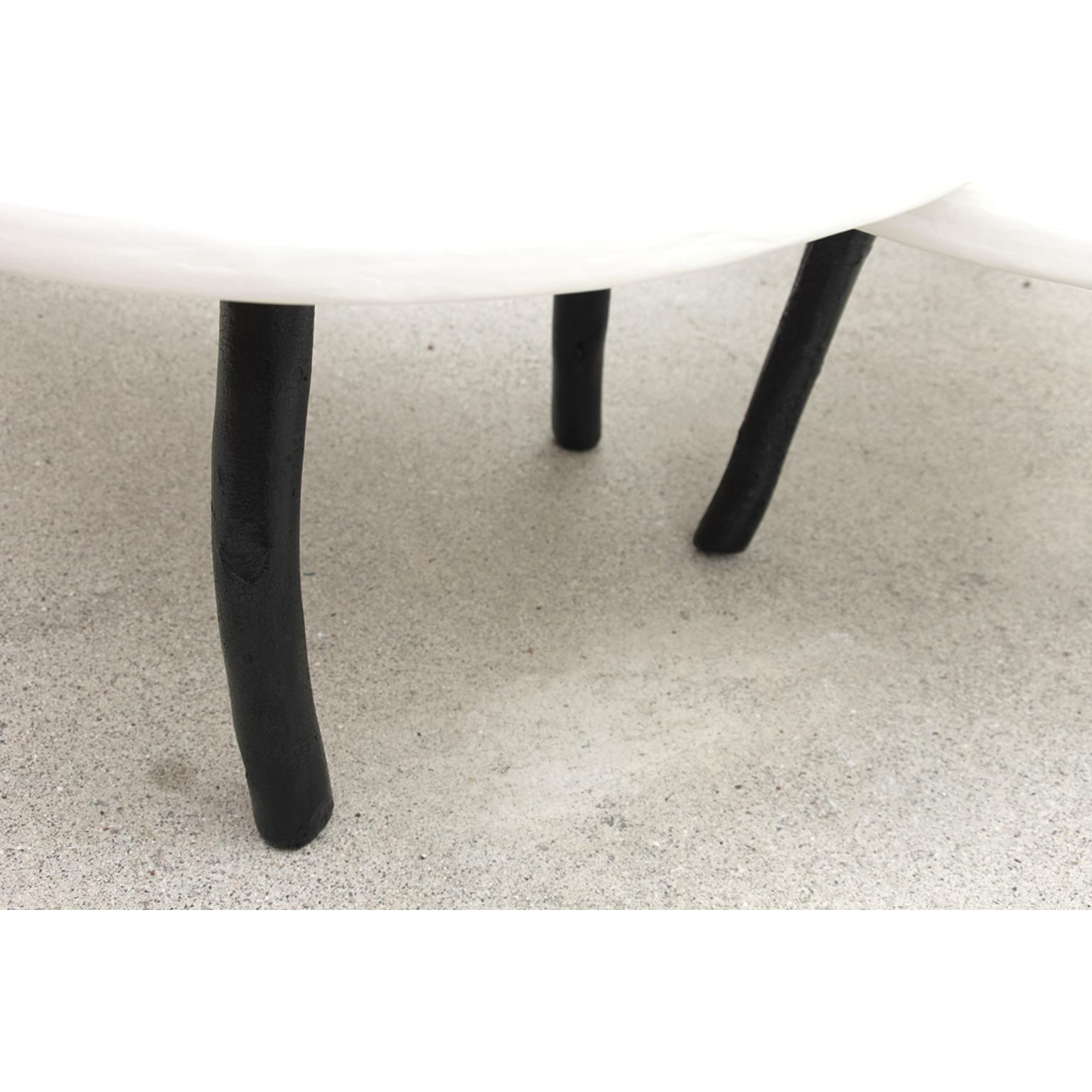 Other Set Of 2 Nudibranch Coffee Tables in Plaster, Wood & Paint by Dace Sūna For Sale