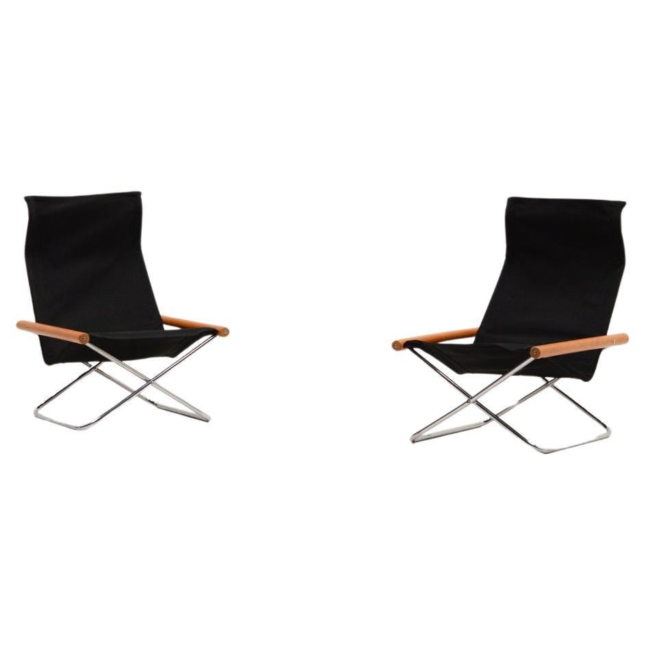 Set of 2 NY chairs by Takeshi Nii, 1950s Japan.