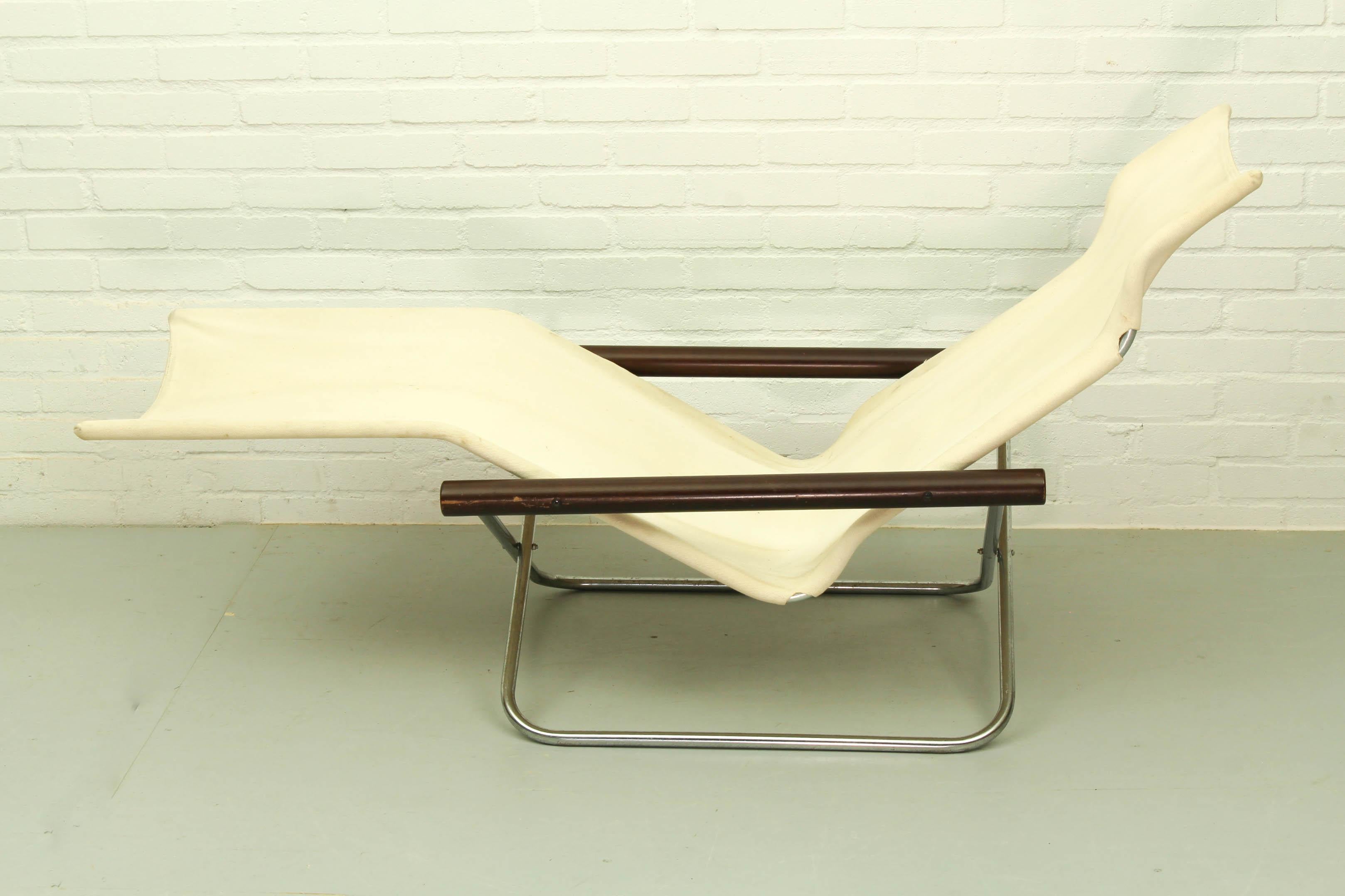 Italian Set of 2 NY Chaise Lounge 'foldable!' by Takeshi Nii, Japan, 1950s
