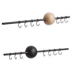 Set of 2 Oak Hoop Racks by Jeanette Holdgaard