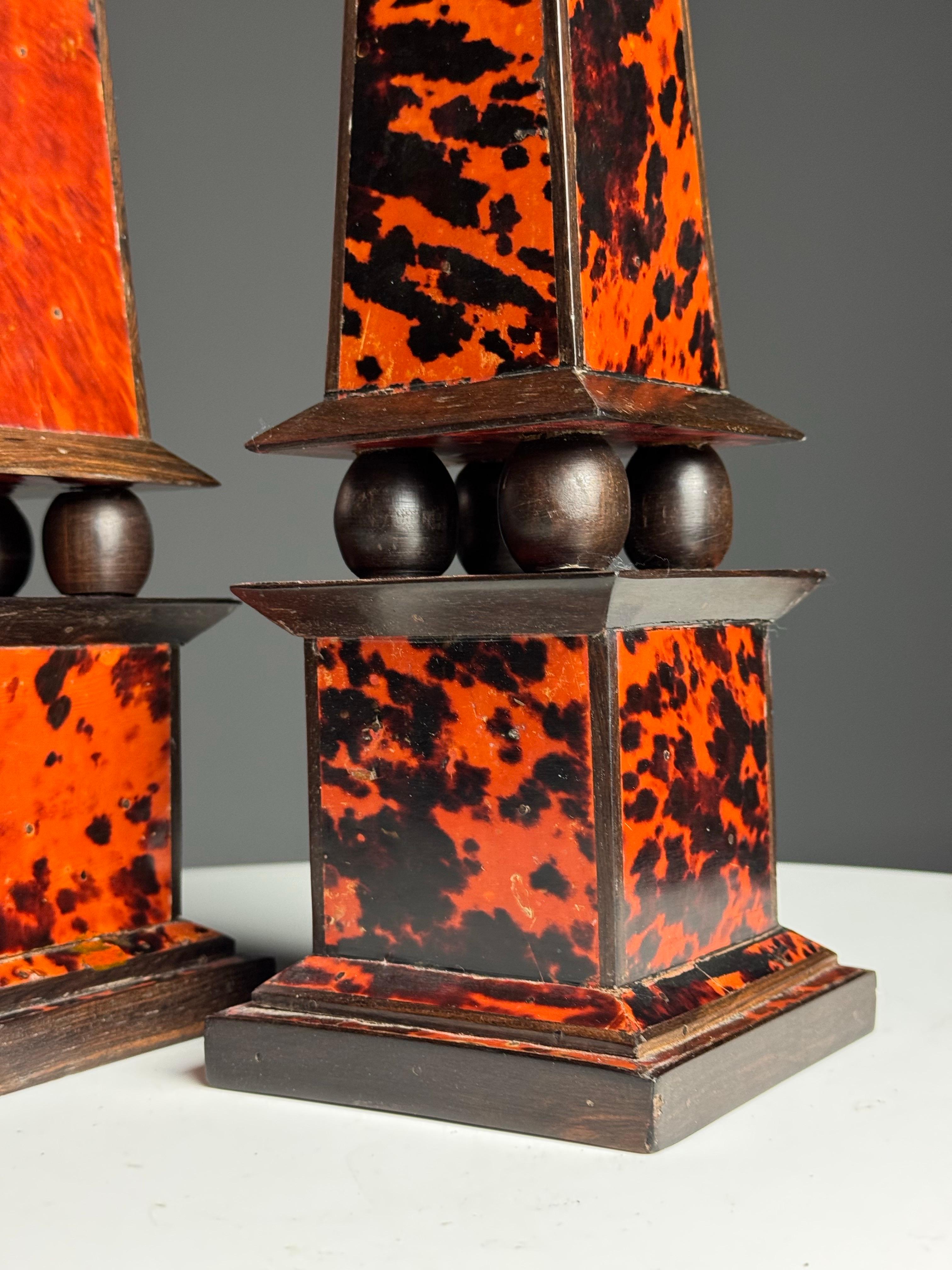 Mid-20th Century Set of 2 Obelisks 1930-1940 For Sale