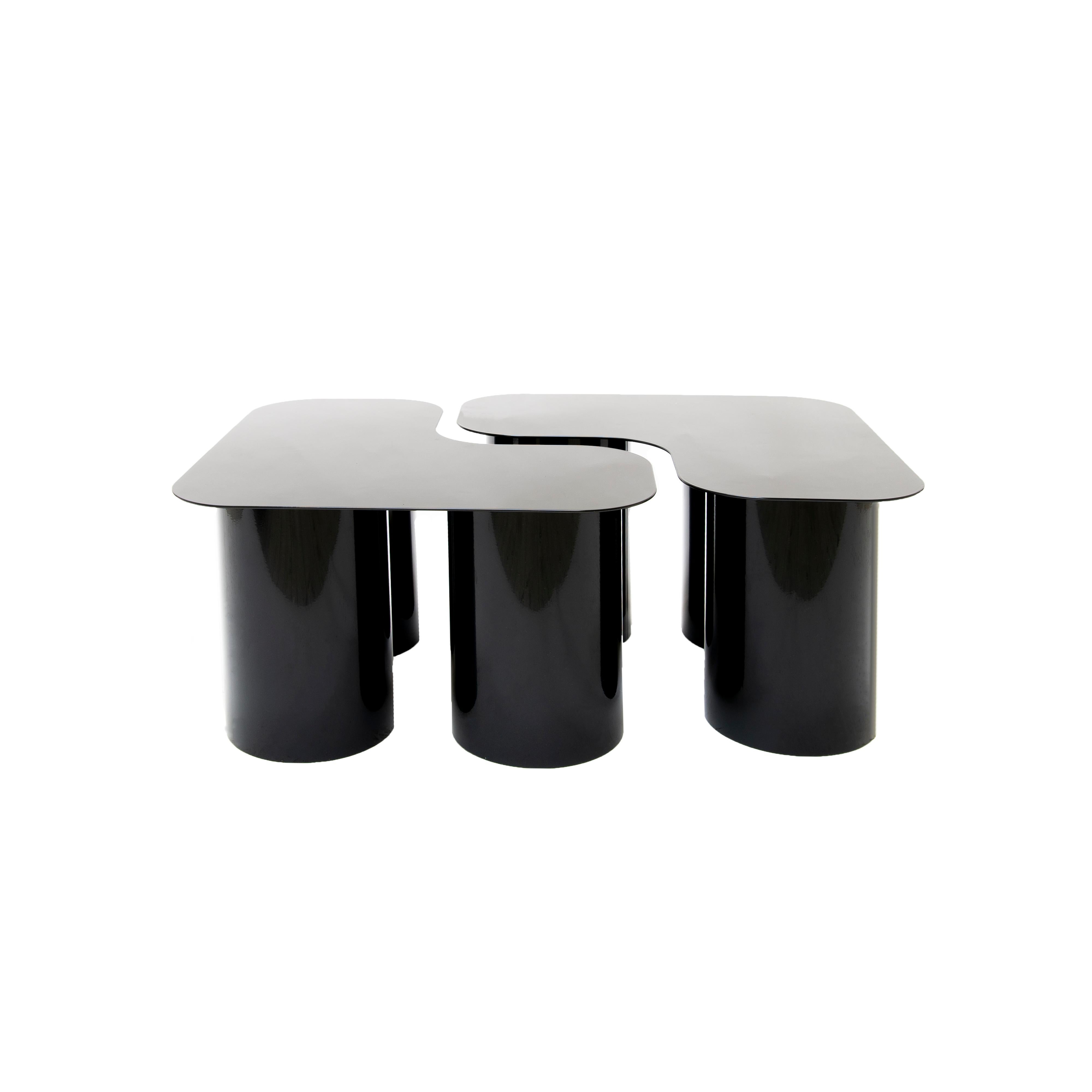 Set of 2 object 069 coffee tables by NG Design
Dimensions: D120 x W60 x H35 cm.
Materials: Powder coated steel.

Also available: All of objects available in different materials and colors on demand.

The Object069 table is a game of form. The