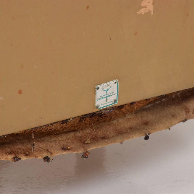 Set of Two Octavio Vidales Distressed Leather Chairs for Muebles Johrvy