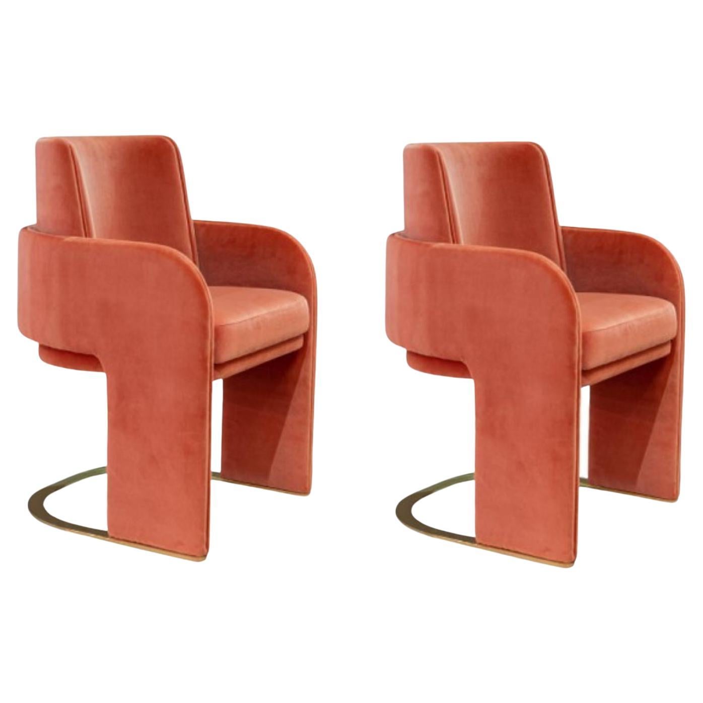 Set of Four 1950's Red Lacquered Dining Chairs For Sale at 1stDibs