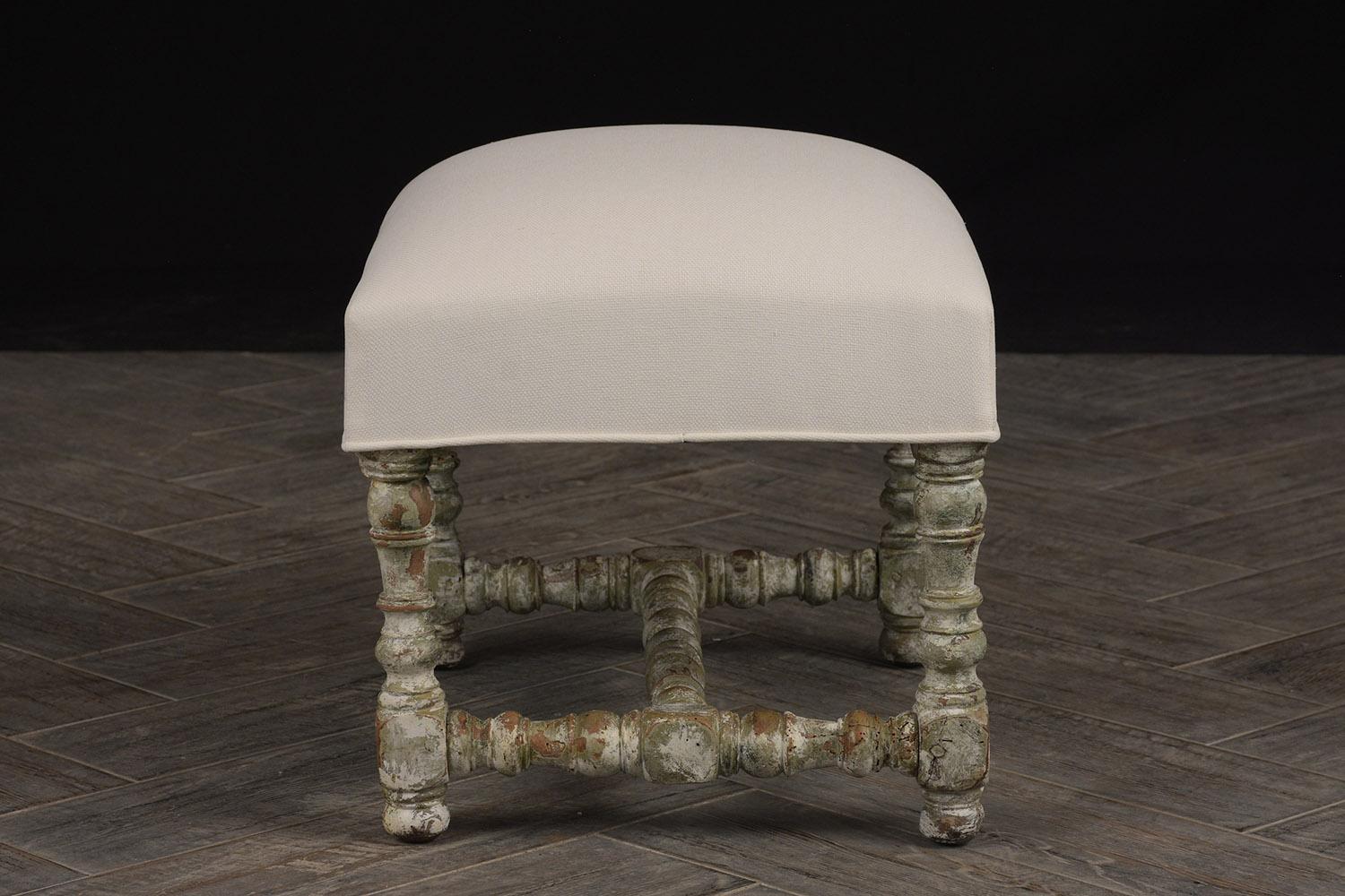 Mid-19th Century Set of 2 of Carved Benches or Stools, circa 1860s