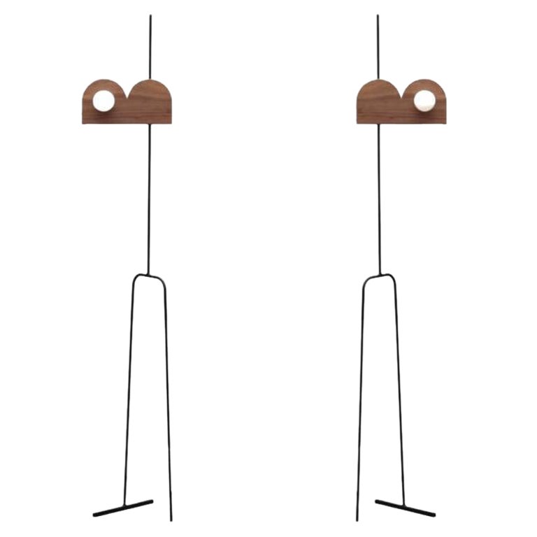 Set di 2 luci da terra Oiseau di Eloi Schultz