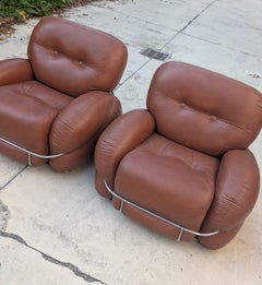 Set of 2 Okay armchairs by Adriano Piazzesi, 70s