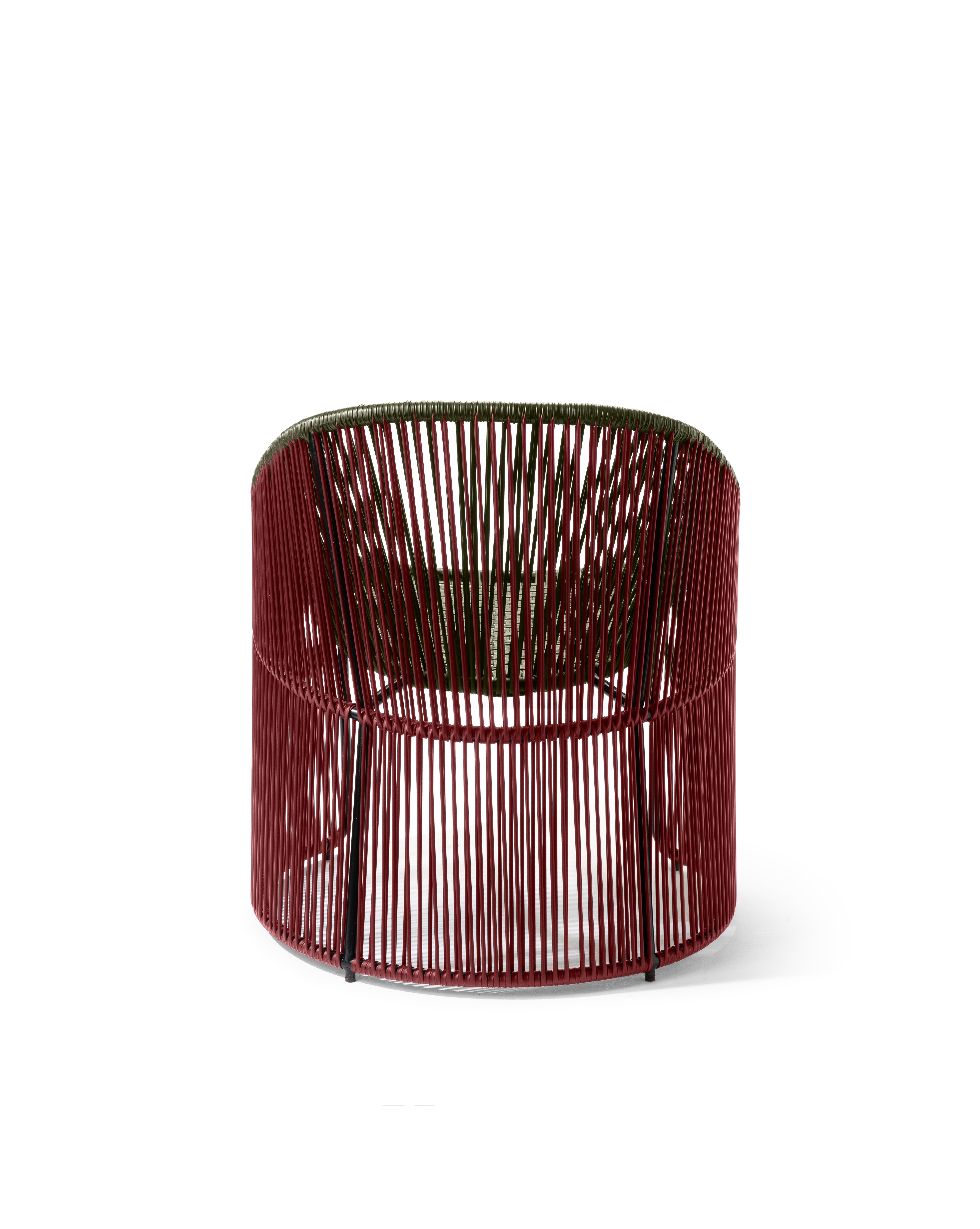 Powder-Coated Set of 2 Olive Cartagenas Lounge Chair by Sebastian Herkner For Sale