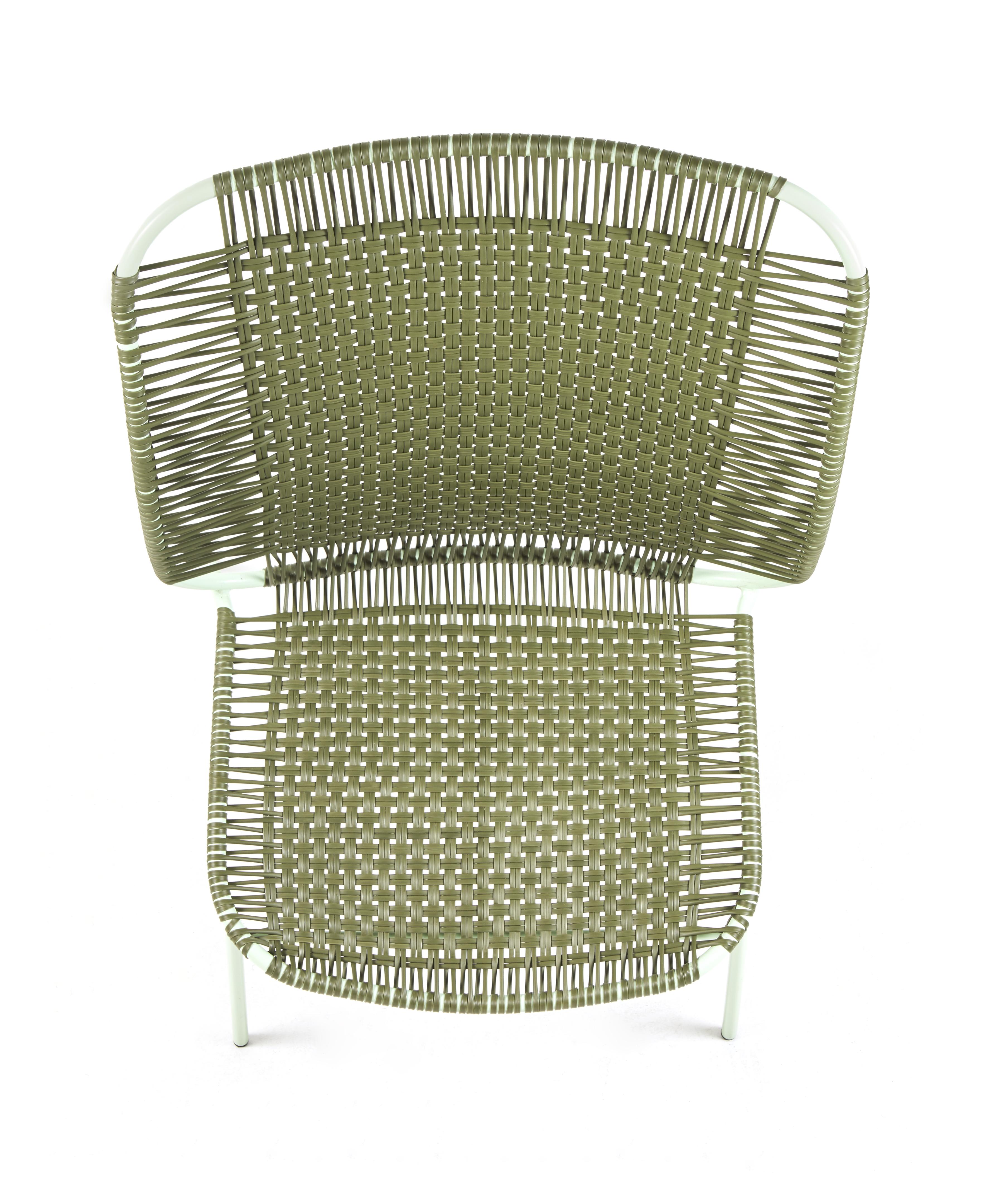 German Set of 2 Olive Cielo Lounge High Chair by Sebastian Herkner For Sale