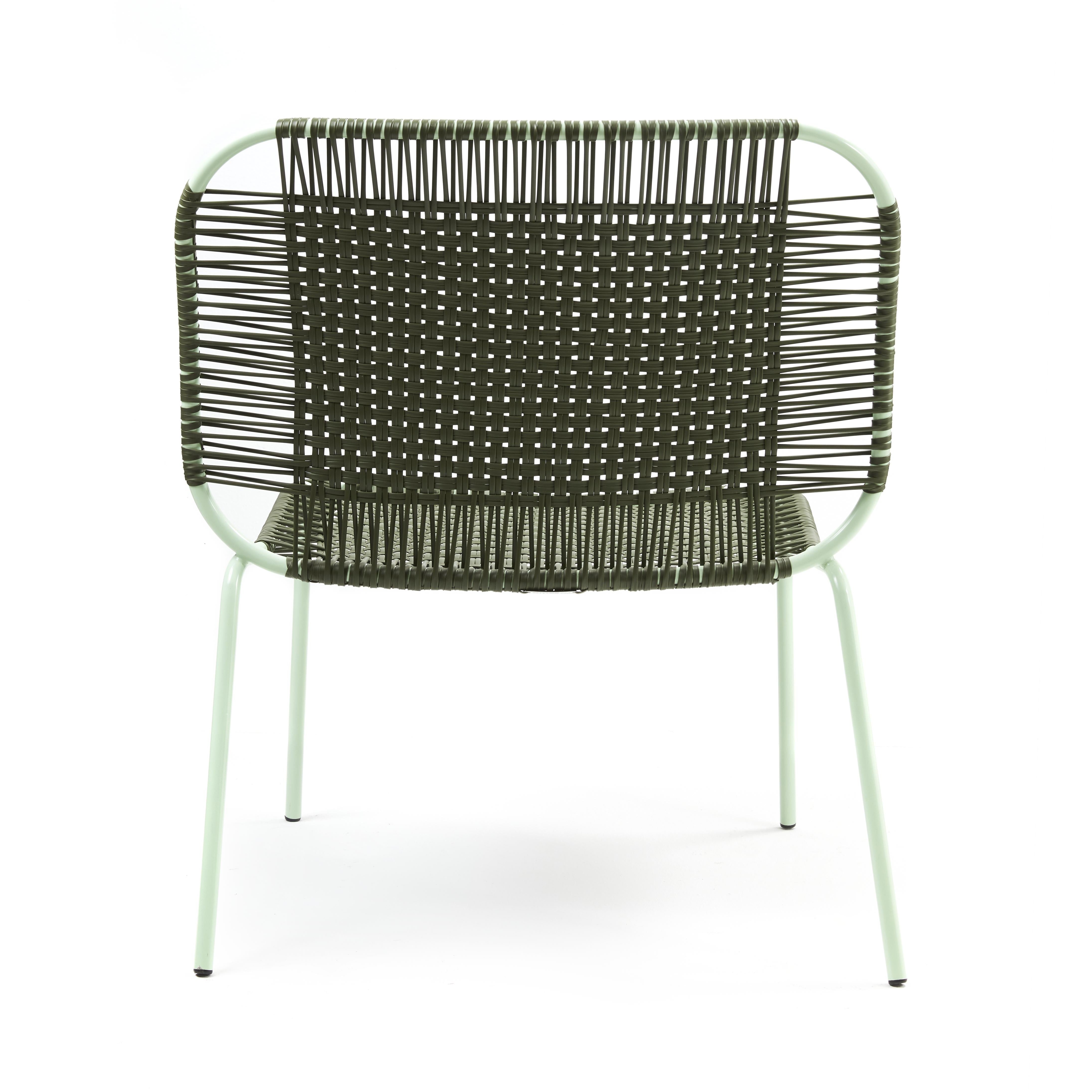 Modern Set of 2 Olive Cielo Lounge Low Chair by Sebastian Herkner For Sale