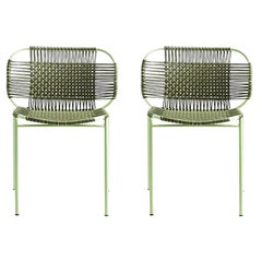 Set di 2 sedie impilabili Olive Cielo di Sebastian Herkner