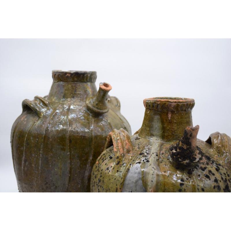 Set of 2 Olive Oil Jars, France, 1910 For Sale 4