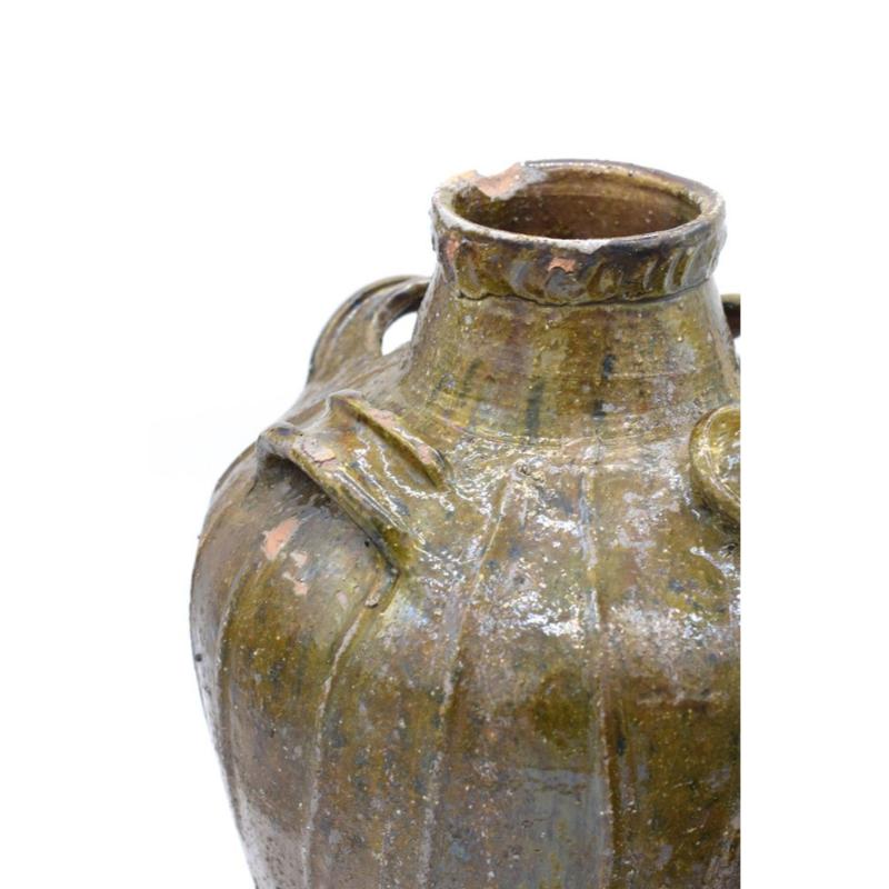 Ceramic Set of 2 Olive Oil Jars, France, 1910 For Sale