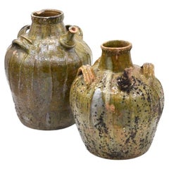 Set of 2 Olive Oil Jars, France, 1910