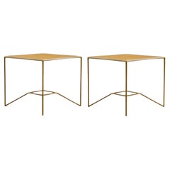 Set of 2 One on One Yellow Coffee Tables by Maria Scarpulla