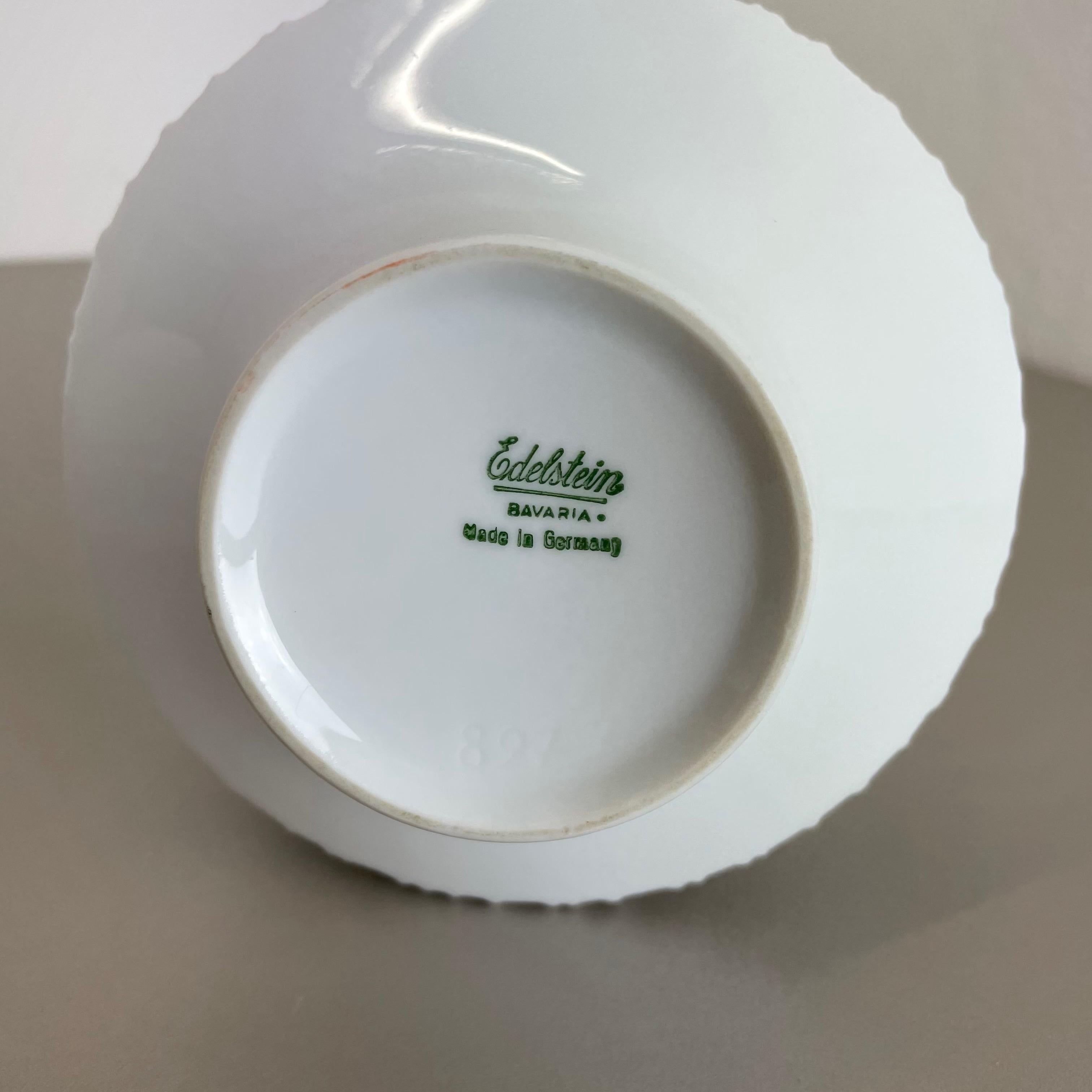 Set di 2 vasi in porcellana biscuit OP Art di Edelstein Bavaria, Germania, anni '70 in vendita 10