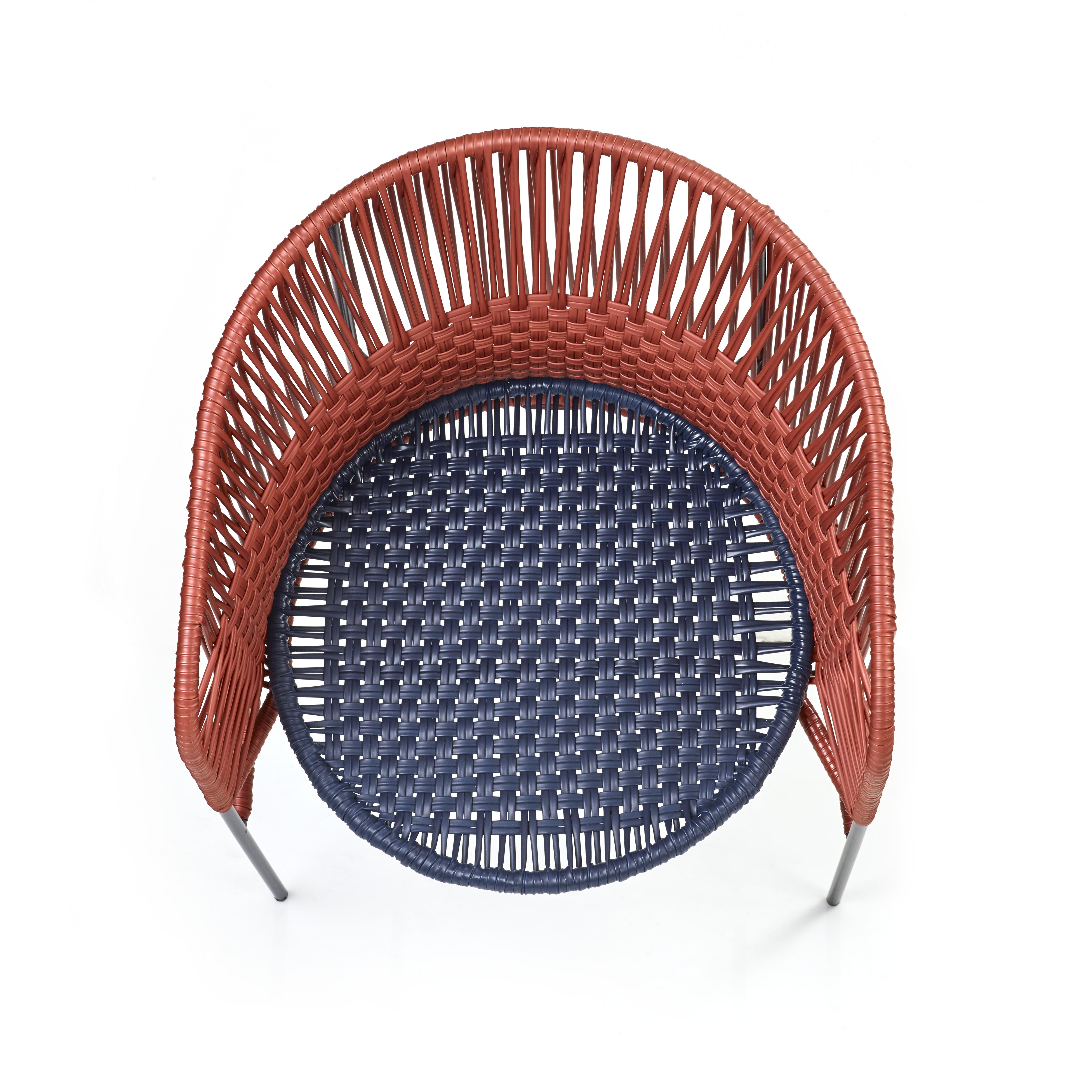 2er-Set orangefarbener Caribe Chic-Esszimmerstuhl von Sebastian Herkner im Zustand „Neu“ im Angebot in Geneve, CH