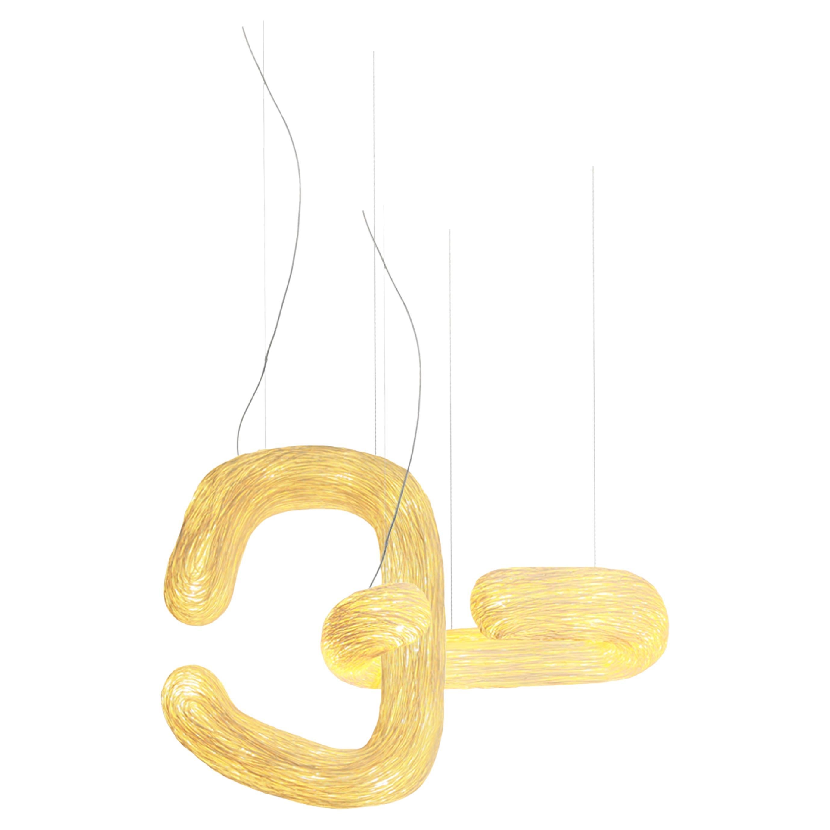 Set of 2 Orbette Pendant Lights by Ango – Sculptural Handwoven Rattan Lighting