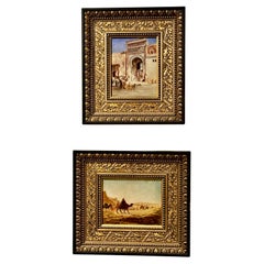 Set of 2 Orientalist Painting, 19th Century