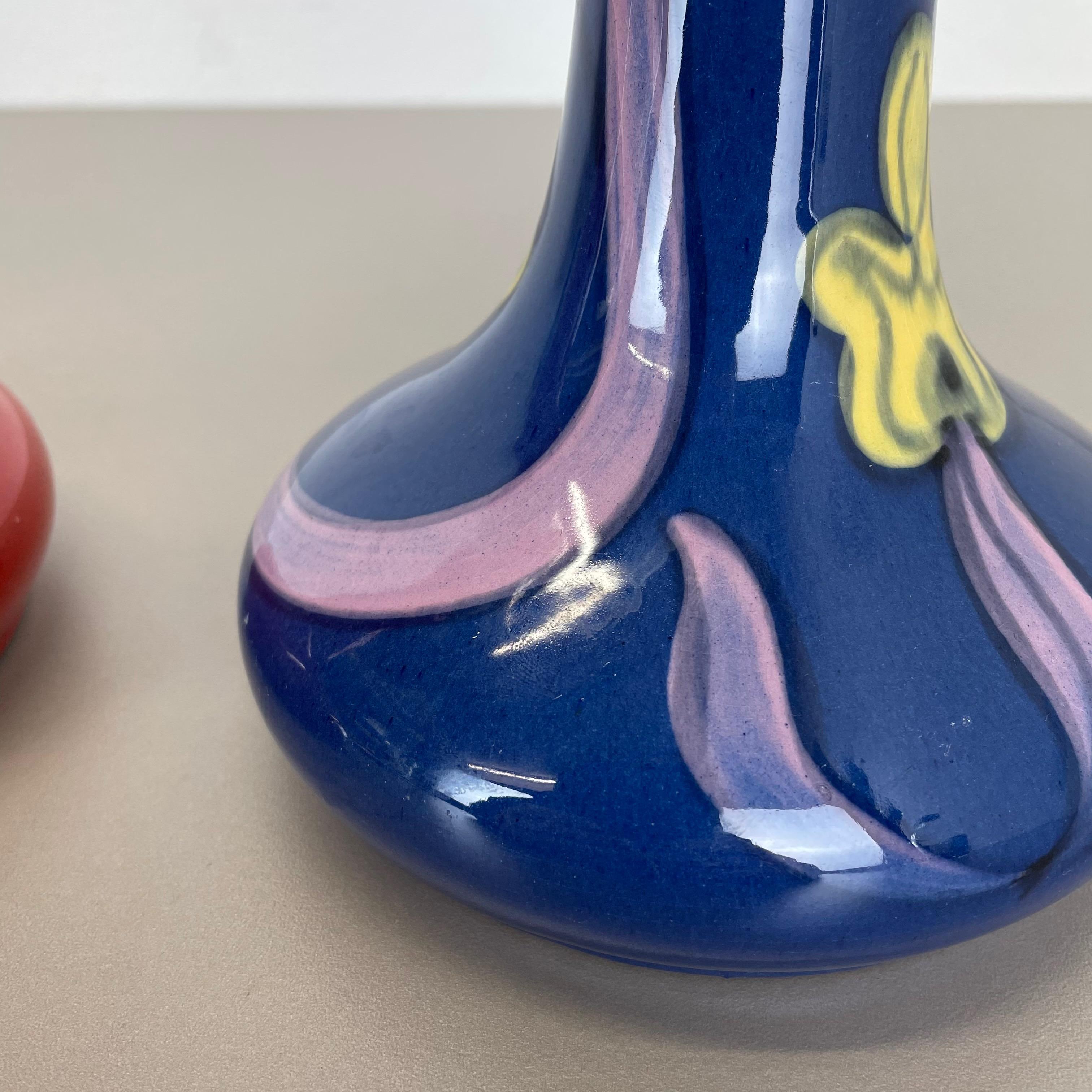 Ensemble de 2 vases originaux en céramique de l'atelier de poterie Studio de Marei Ceramics, Allemagne, 1970 en vente 4