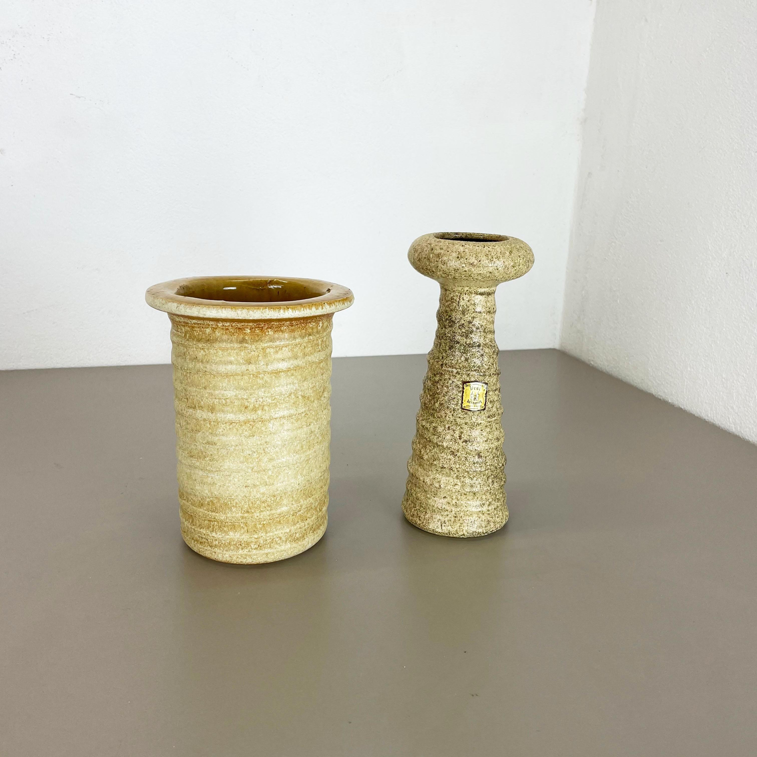 2er-Set Original-Keramik-Studio-Keramik-Vase von Vest Ceramics, Niederlande (Moderne der Mitte des Jahrhunderts) im Angebot