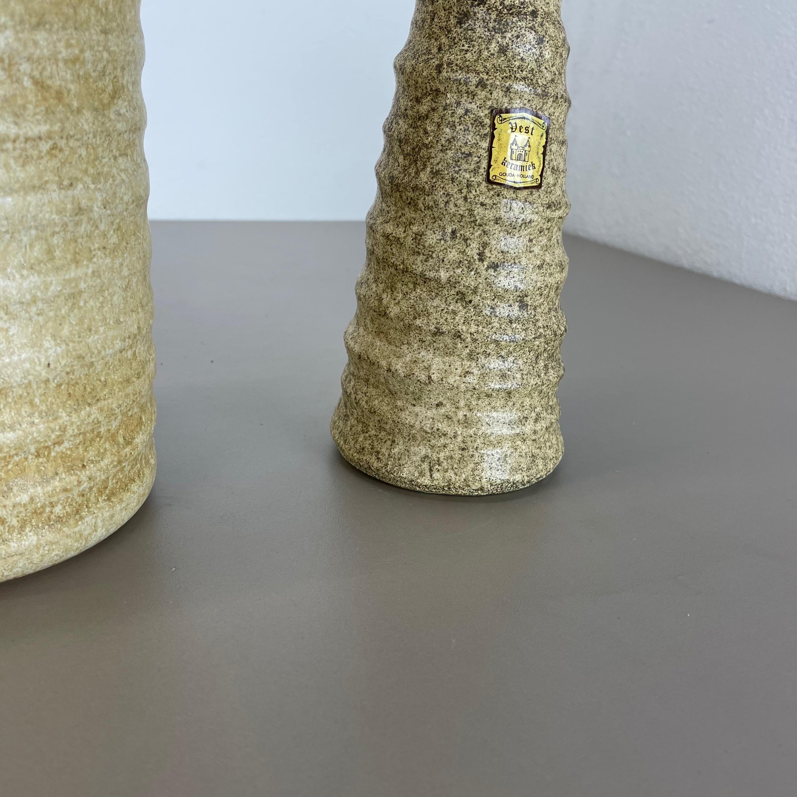 2er-Set Original-Keramik-Studio-Keramik-Vase von Vest Ceramics, Niederlande im Angebot 1
